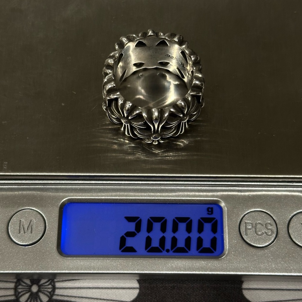 Chrome Hearts Silver Cemetery Cross Ring Size 10 - Picture 11 of 11
